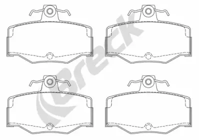 Комплект тормозных колодок, дисковый тормоз BRECK купить